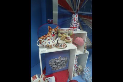 Jubilee window display: Marks and Spencer
